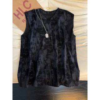 เสื้อยืดผู้ชาย คอวีผ้ามัดย้อม สไตล์เกาหลี ทรงหลวม Oversize เสื้อเที่ยวทะเล ผ้าเย็นระบายอากาศได้ดี ใส่สบาย ราคาถูก