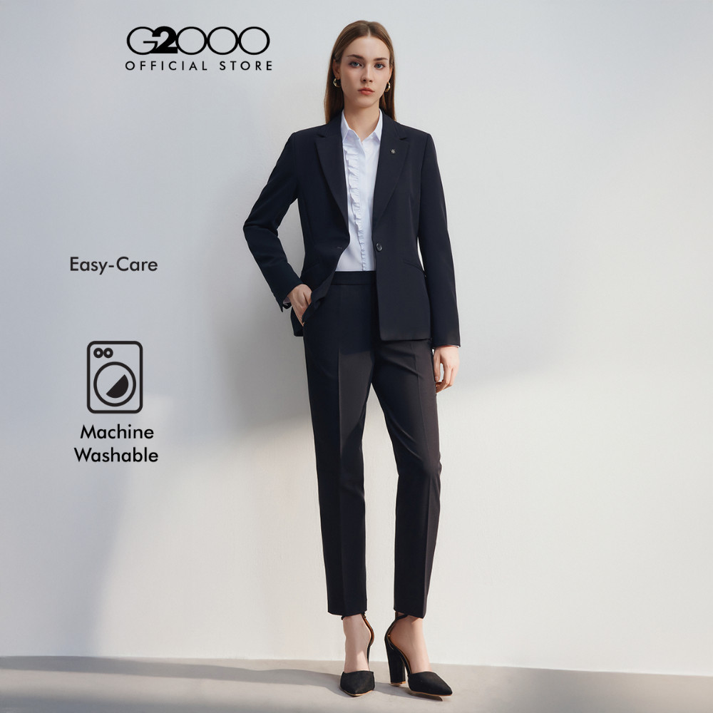 G2000 กางเกงสูทสำหรับผู้หญิง Cigarette Shape ทรง Cigarette Shape รุ่น 5625212699 สีดำ