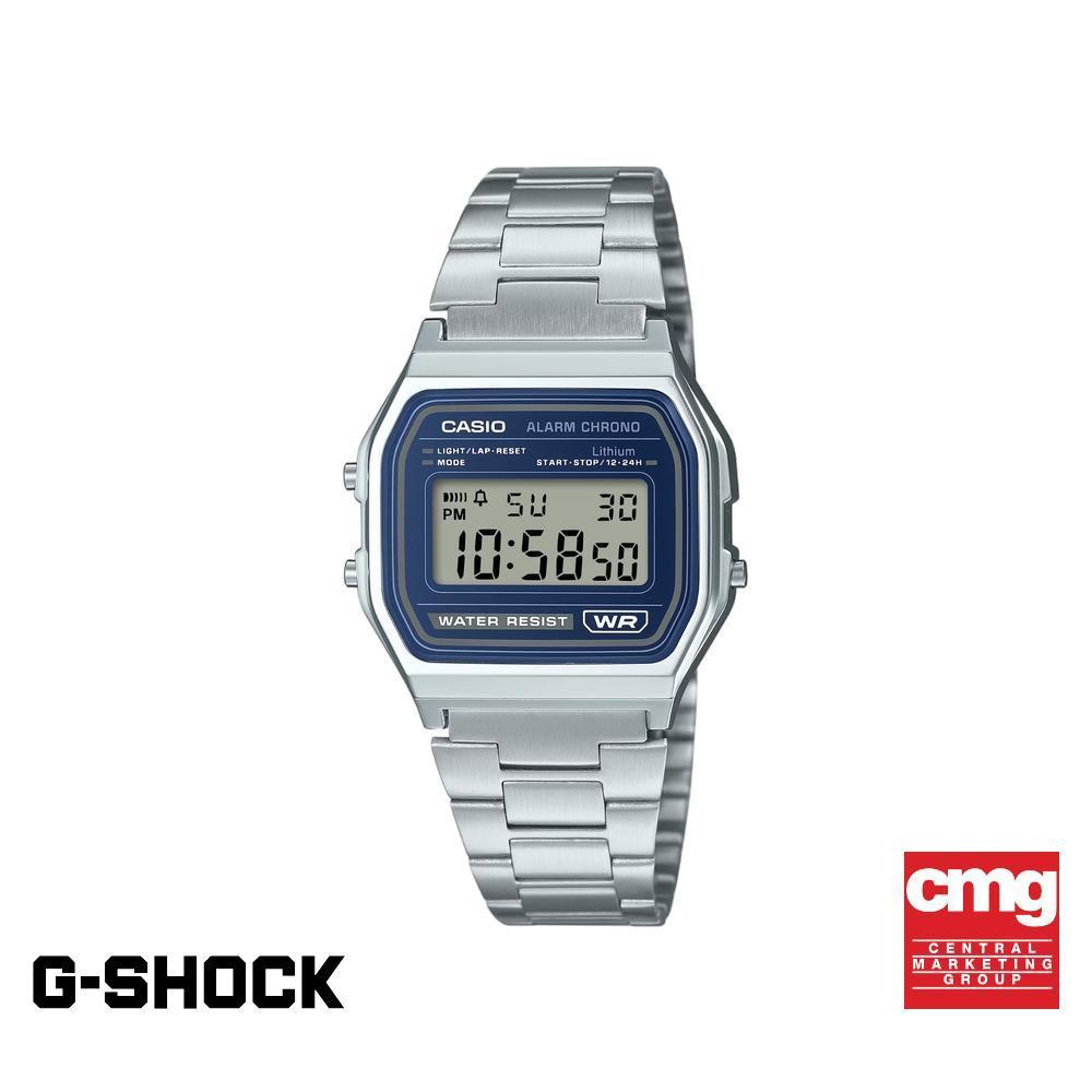 CASIO นาฬิกาข้อมือ รุ่น W-218HD-3AVDF สายสเตนเลส สีเขียว