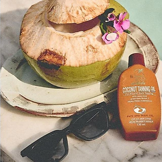 Hawaiian Style Coconut Tanning Oil SPF2 100 ml *2 (2 ขวด) น้ำมันมะพร้าวทาอาบแดดผิวแทนน้ำตาล
