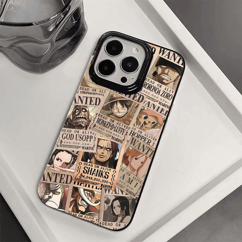One Piece Bounty Order Anime Case เหมาะสําหรับ iPhone 14 Pro Max 13 XSMAX 16 17 ProMax XR 15 Pro Max 12 Pro 11 Pro 15 14 Pro เคสโทรศัพท์พลาสติกอ่อนรวมทุกอย่างกันกระแทก