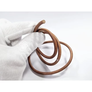 เชือกหนังแท้เส้นกลม10หลา มีขนาด 1มม,1.5มม, 2มม, 2.5มม, 3มม, 4มม, 5มม. Genuine Leather Round Cord