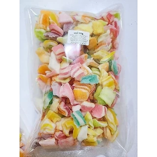 ลดพิเศษถุงใส 1กก [500ก*2] l เศษขนมกัมมี่เยลลี่มาร์ชแมลโลว์ หัวท้ายขอบ ไม่สวยแต่นุ่มอร่อย [รสผลไม้]