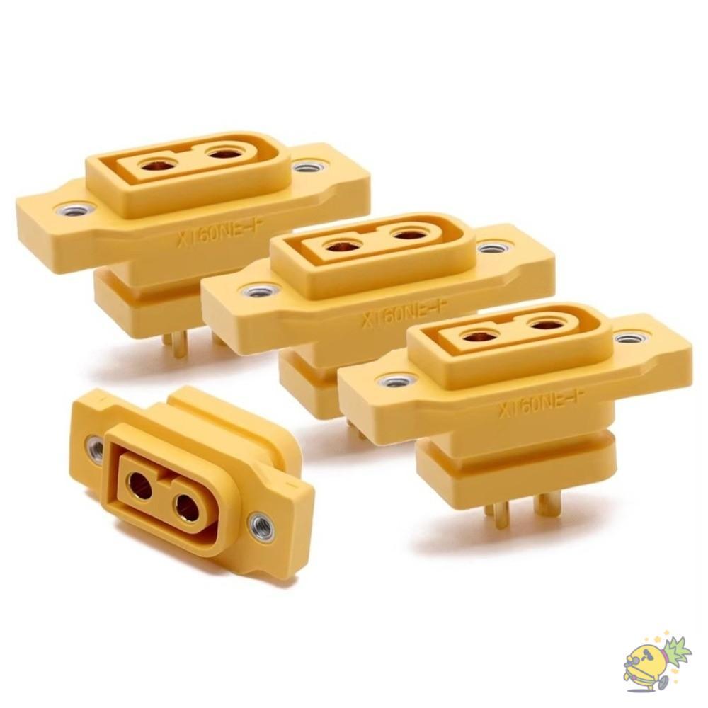 WXDX.TH XT60NE-F ปลั๊ก,สีดําสีเหลือง DC500V XT90NE-F Connector, 3.5 มม./4 มม.แบตเตอรี่ชุบทองอุปกรณ์เ
