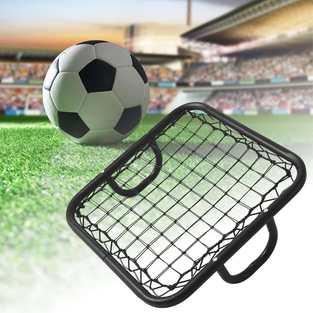 [mibum01eb] Handheld Soccer Rebounder Handheld Rebound Net สีดําน้ําหนักเบาอุปกรณ์ของเล่น