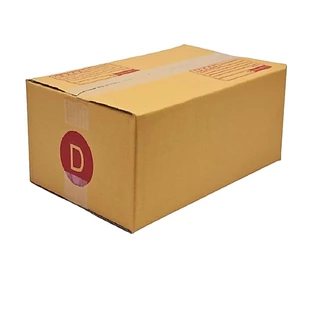เบอร์ D กล่องไปรษณีย์ กล่องพัสดุ ทำจากกระดาษ KA มีพิมพ์จ่าหน้า