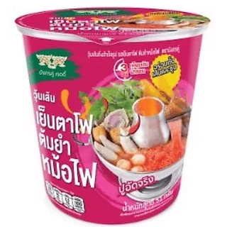 วุ้นเส้นกึ่งสำเร็จรูปมังกรคู่ เรดดี้ รสเย็นตาโฟต้มยำหม้อไฟ 1ลัง 36ถ้วย