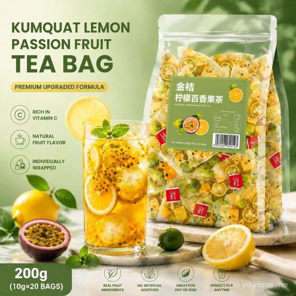 [Upgrade] Kumquat Lemon Passion Fruit Tea Lemon Tea Oolong Tea Summer Tea Cold Drink Ice Tea Tea Bag