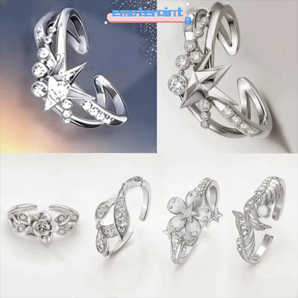 EMOTEPH Love And Deepspace Ring, Xavier Zayne Wedding Ring, Caleb Rafayel Game Prop ปรับแหวนสาว
