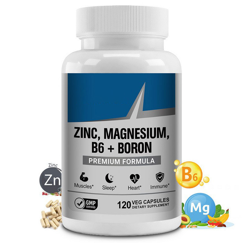 พร้อมสต็อก จัดส่งฟรี TK Hot Product 60 แคปซูล ZINC MAGNESIUM วิตามิน B6 แคปซูล ZINC MAGNESIUM