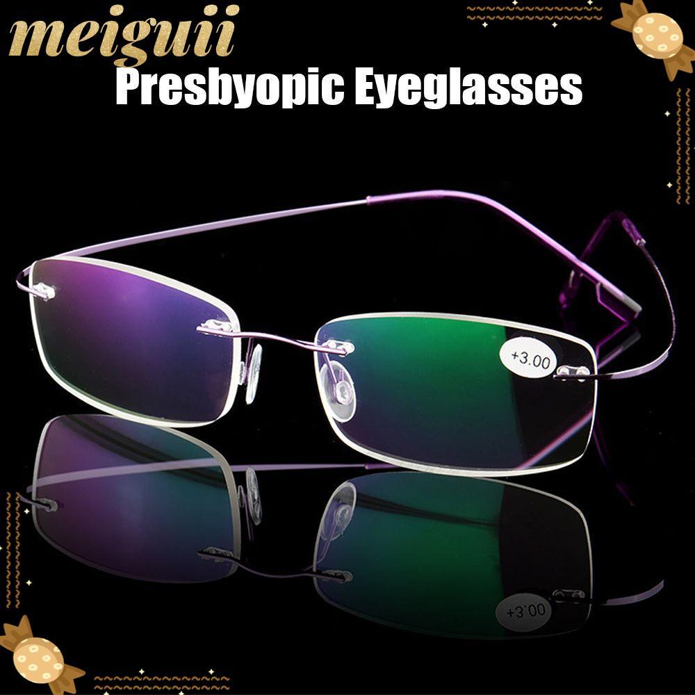 MEIGUII Memory Titanium Glasses Ultralight ยืดหยุ่นไร้ขอบ