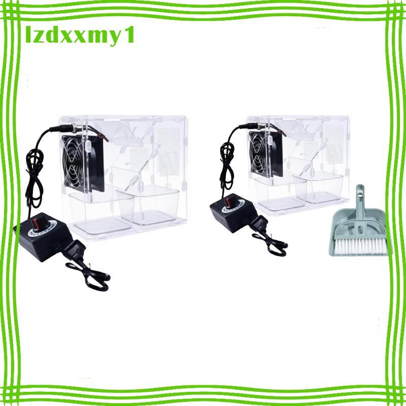 [Kiddy] เครื่องทําความสะอาดเมล็ดนกปรับความเร็วได้เครื่องทําความสะอาดเมล็ดพืชพร้อมถาดสองถาดสําหรับนกน