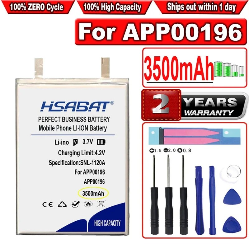 แบตเตอรี่ HSABAT 3500mAh สําหรับ APP00196
