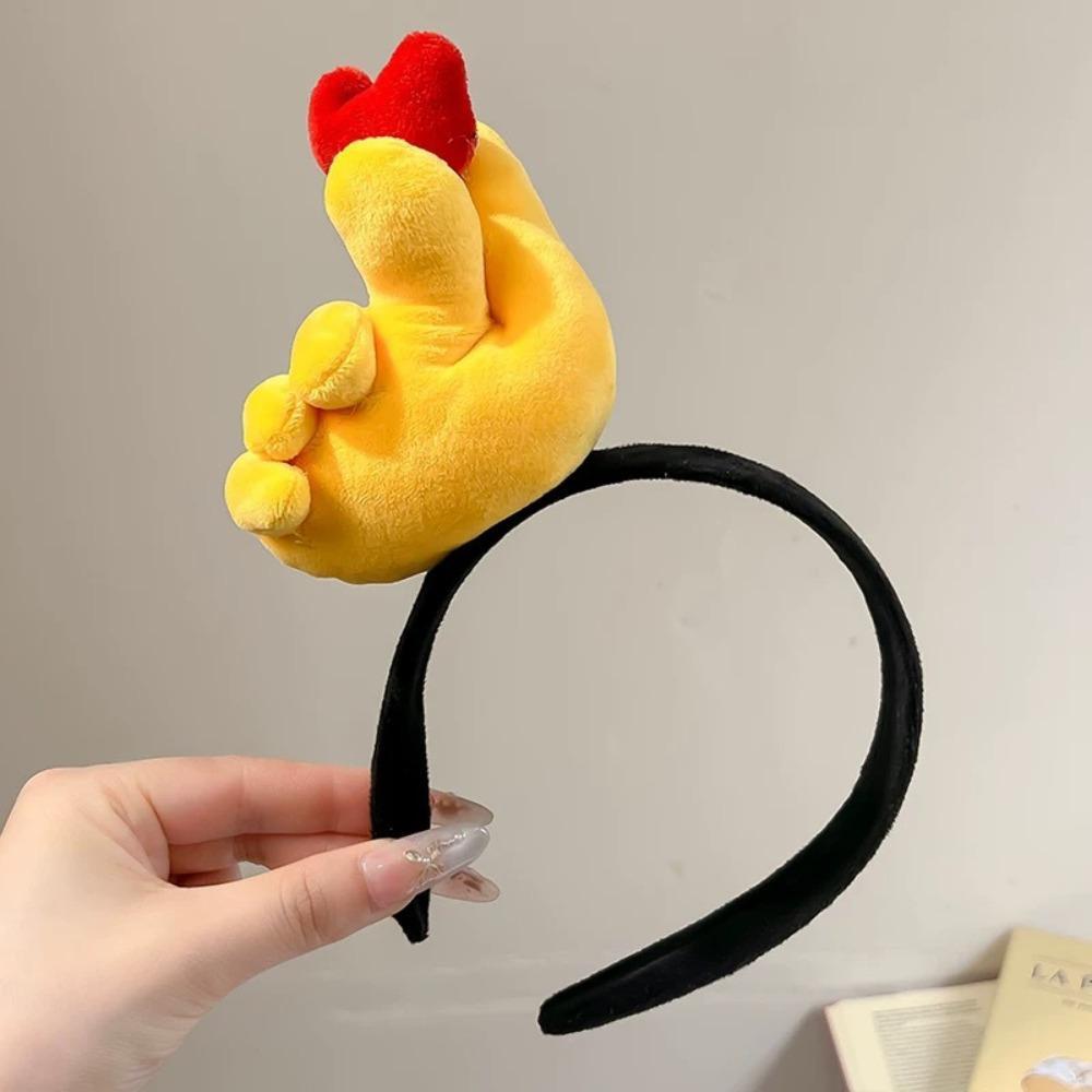 ตลก Gesture แถบคาดศีรษะหัวใจอุปกรณ์เสริมผม Hairband หัวสวมใส่ให้ Thumbs-up คอสเพลย์ผม Hoop Decor dec