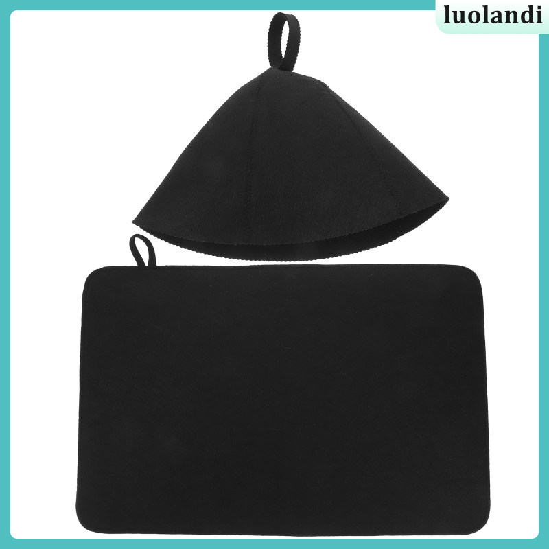 Baya หมวกสําหรับผู้ชายหมวกผู้หญิงซาวน่าอาบน้ําเก้าอี้สีดําเบาะ Steamer หมวก Bench luolandi