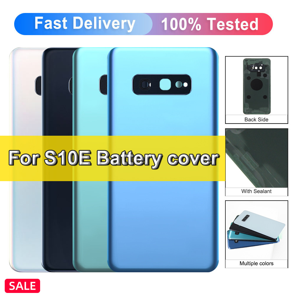 ฝาหลังสําหรับ Samsung Galaxy S10E G970 G970F G970W ด้านหลังประตูเปลี่ยนแบตเตอรี่ด้านหลังพร้อมกาว