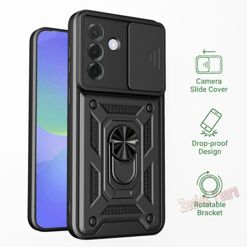 เคสเกราะกันกระแทกสําหรับ Samsung Galaxy A27 A37 A57 A17 5G 4G ปลอกพร้อมการป้องกันเลนส์กล้องฝาหลัง