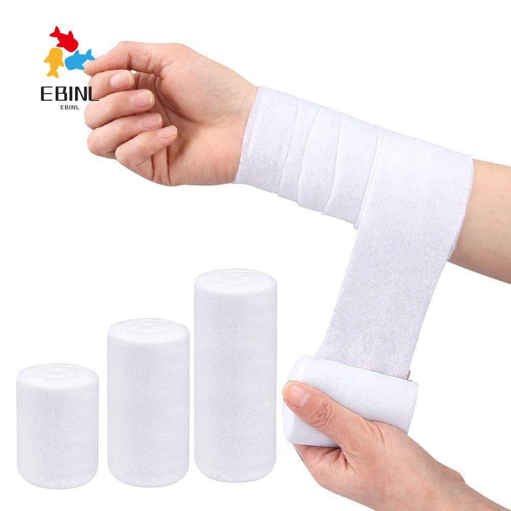 EBINL Undercast Padding Roll, Breathable Absorbent Cast Padding Wrap, Soft Cotton Gauze Roll