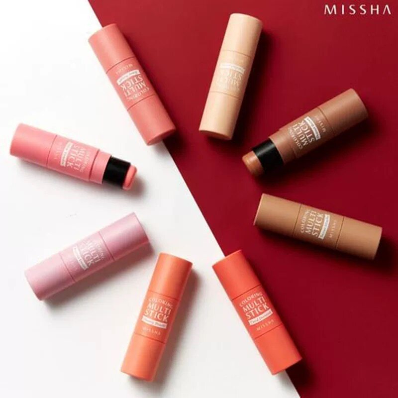 บรัชออน ที่ปัดแก้ม MISSHA Riddle แฟชั่นคอนซีลเลอร์สีสันสดใส Blush Natural Color Rendering High Gloss