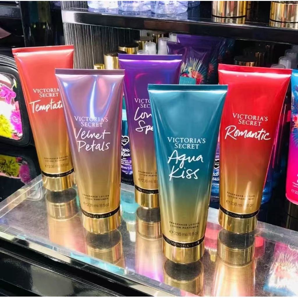 Victorias Secret Body Lotion กลิ่นหอมกํามะหยี่กลีบ Moisturizing Moisturizing Moisturizing กลิ่นหอมติดทนนาน 236ml