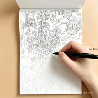ลายกราฟฟิติออกแบบสวยงามสําหรับคัดลอกระบายสี สมุดวาดเขียนคลายเครียด 24 ลายน่ารู้