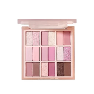 พาเลตต์อายแชโดว์ 18 สี มีเนื้อแมตและชิมเมอร์ เฉดสีโทนธรรมชาติ ติดทนกันน้ำ เนื้อฝุ่นเนียนละเอียด ไม่เป็นคราบ เหมาะสำหรับทุกลุคแต่งหน้า