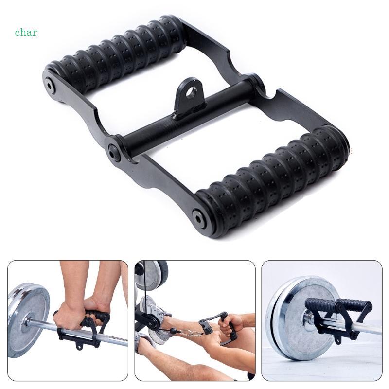 Char T Bar Row Landmine สิ่งที่แนบมาสําหรับการออกกําลังกายกล้ามเนื้อพร้อมด้ามจับหลายที่สะดวกสบาย