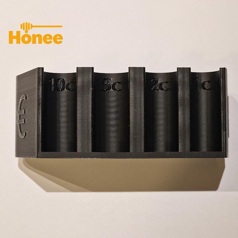 [Honee] Euro Coin Holder Box 2 Euro 1 Euro 50 Cent Change Dispenser Portable Organizer for Car Purse
