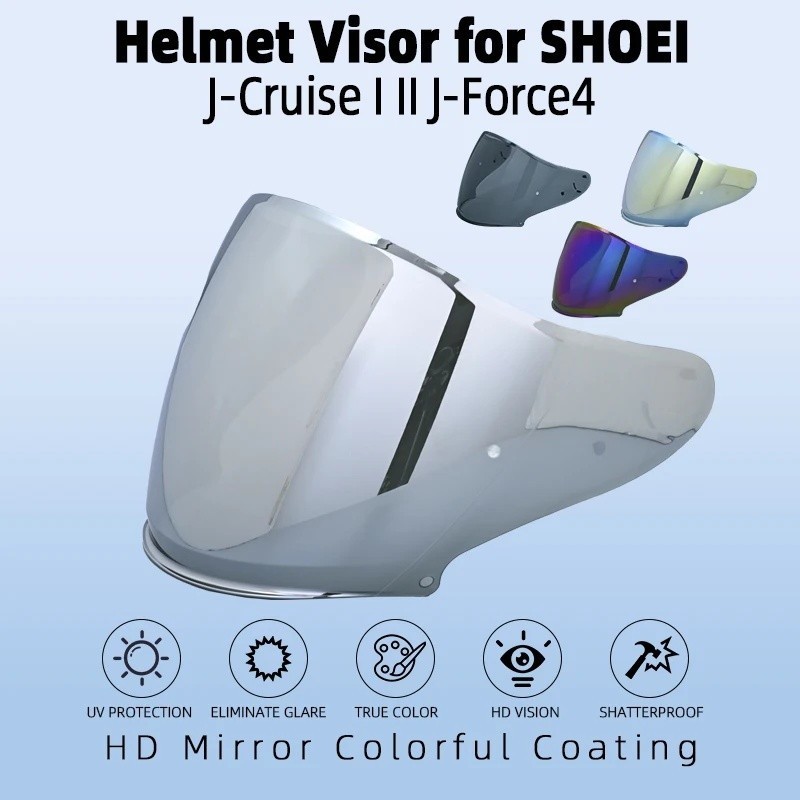 หมวกกันน็อค Visor สําหรับ SHOEI J-Cruise 1 J-Cruise 2 J-Force 4 CJ-2 รถจักรยานยนต์หมวกกันน็อคเลนส์เป