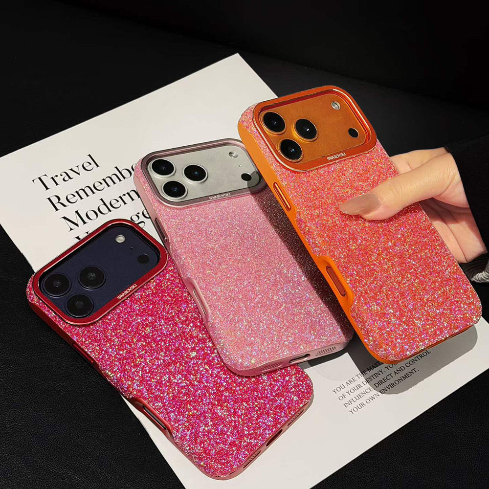 หรูหราGlitterเคสโทรศัพท์เข้ากันได้สําหรับIPhone 17 Pro Max/16 Pro Max IP 17 Promaxกันกระแทกกันชนป้อง