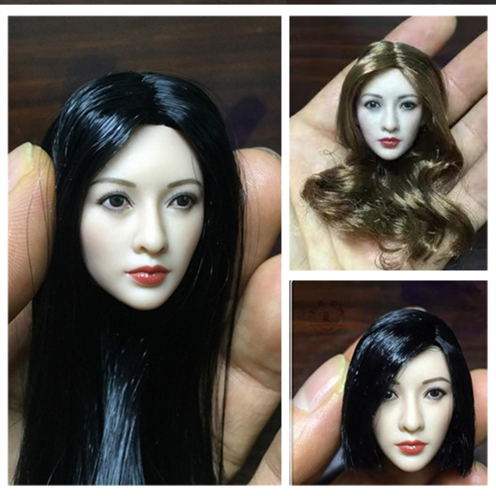 1/6 ทหารเอเชียความงามหัวประติมากรรม Liu Yifei หวาน Liu Yifei แม่มด Hunter หัวประติมากรรมเหมาะสําหรับ