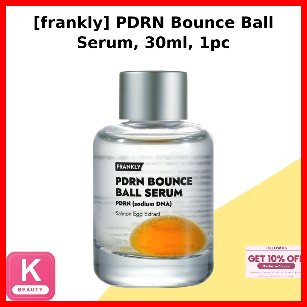 [frankly] PDRN Bounce Ball Serum, 30ml, 1pc / เซรั่มเกาหลี / Bounce Ball Effect / ของแท้ 100% โดย Ki