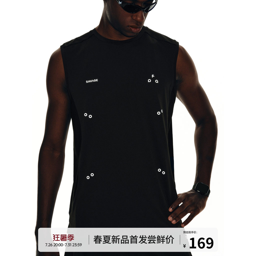 FPA x SAVAGE Joint Comprehensive Fitness Racing Training Coat Tank Top 100% Breathable Sports เสื้อยืดแขนกุด