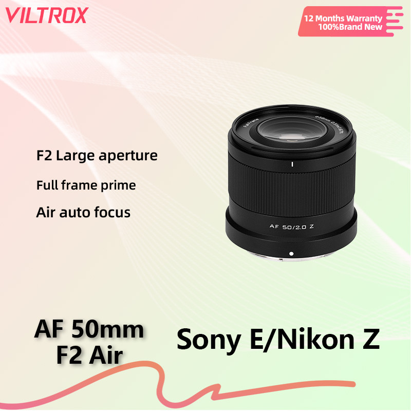 Viltrox 50 มม.F2 Air Full Frame Auto Focus รูรับแสงขนาดใหญ่ STM เลนส์สําหรับ Sony E A7C A7ll A7RlI A