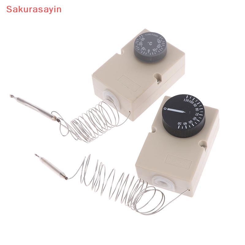{Sakurasayin} สําหรับอุปกรณ์ไฟฟ้าลูกบิดอุณหภูมิสวิตช์เชิงกล Capillary Thermostat 50-300C 0-60C 0-50C