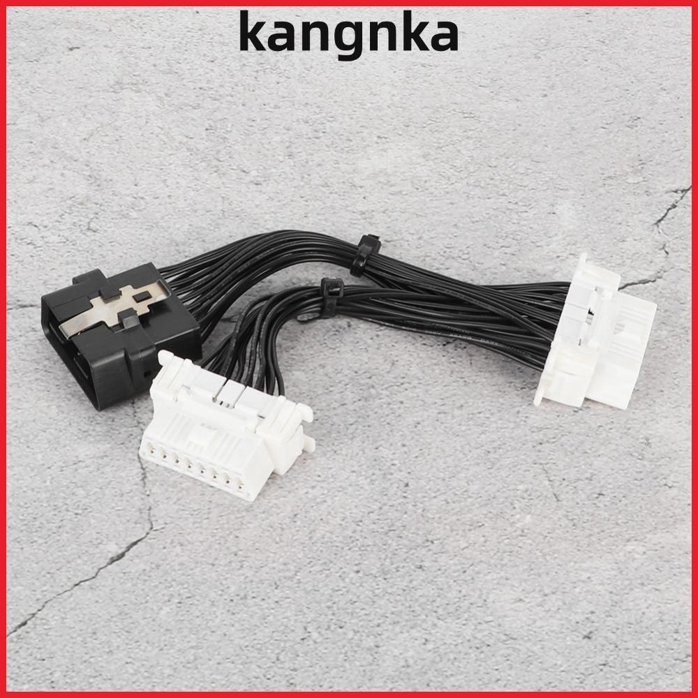 KANGNKA OBD2 สายแยก, ABS 1 ถึง 2 Splitter OBD2 สายต่อ, Professional Plug And Play 16 Pin OBD2 อะแดปเ