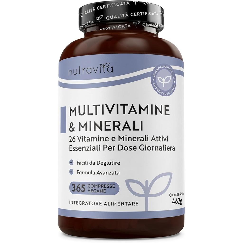 Nutravita Full-Effect Multivitamin-365 เม็ดเม็ดมังสวิรัติ, 1 ปี Dosage-Unisex Multivitamins-26 Essen