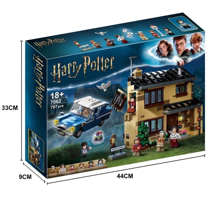 เข้ากันได้กับหมายเลข 75968 Harry Insert Potter หญิง Zhenlu No. 4 เด็กประกอบบล็อกตัวต่อโมเดลของเล่น