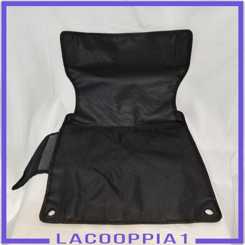 [Lacooppia1] ผ้าคลุมเบาะทําจากผ้า Oxford สําหรับเก้าอี้ตั้งแคมป์ 33CM สีดํา