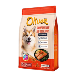 Oliver Dog อาหารเม็ดสุนัข โอลิเวอร์ด็อก กินง่าย สูตรคุมความเค็ม เม็ดหมา ถุงแบ่งด้านใน ขนาด 10 kg