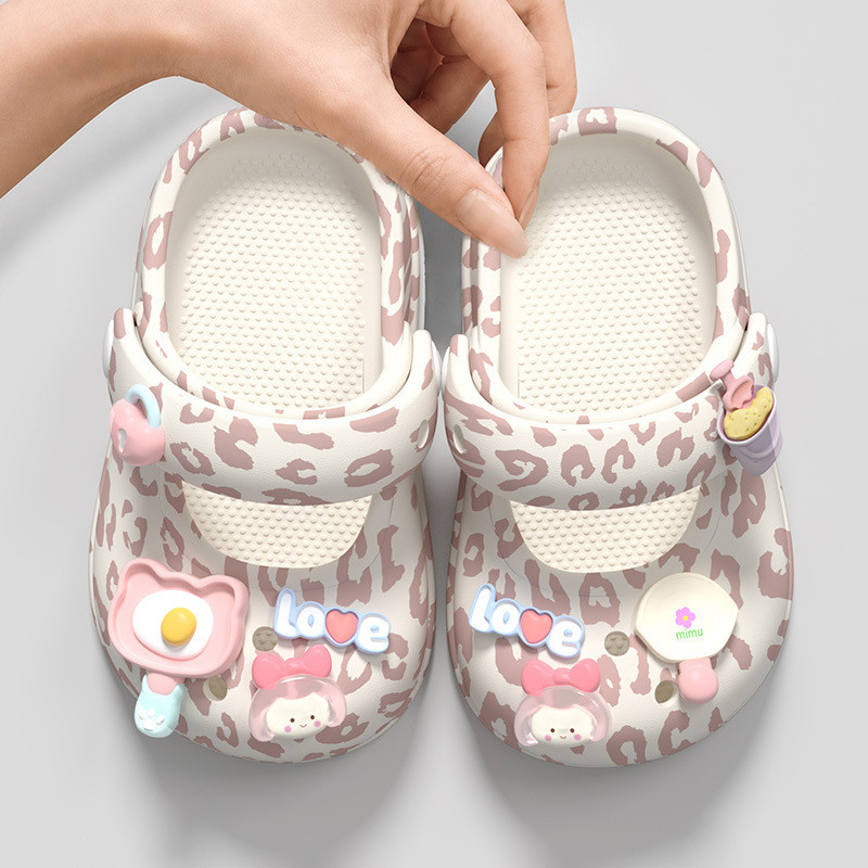 AYUER เสือดาวพิมพ์ Baby And Parent Mary Jane Ballet Flats