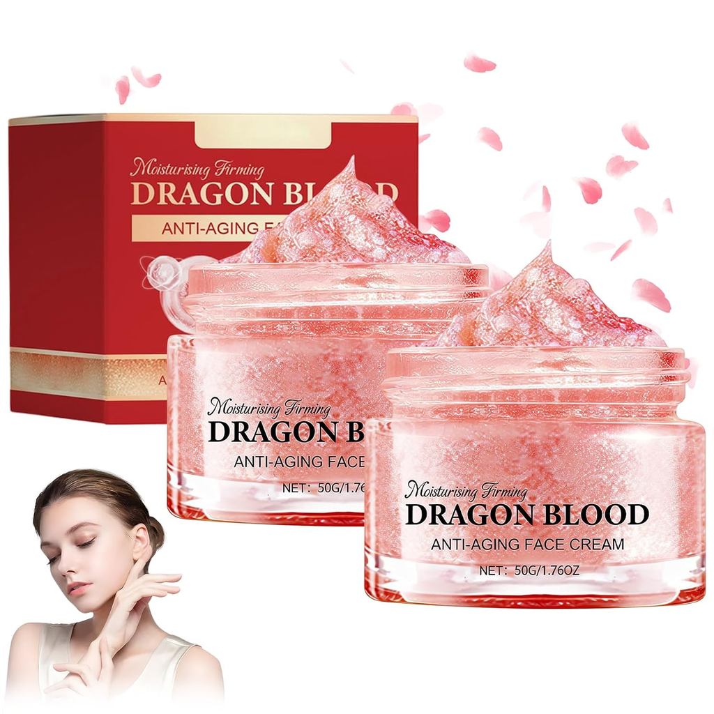 2PCS Dragons Blood Easy Cream, Dragon Blood Retinol Cream,Firming Anti Wrinkle Cream for Women Skinc