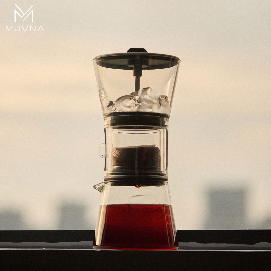 MUVNA Ice Drip Coffee Maker – Dripper Cold Brew สําหรับ Pour Over & Cold Brew