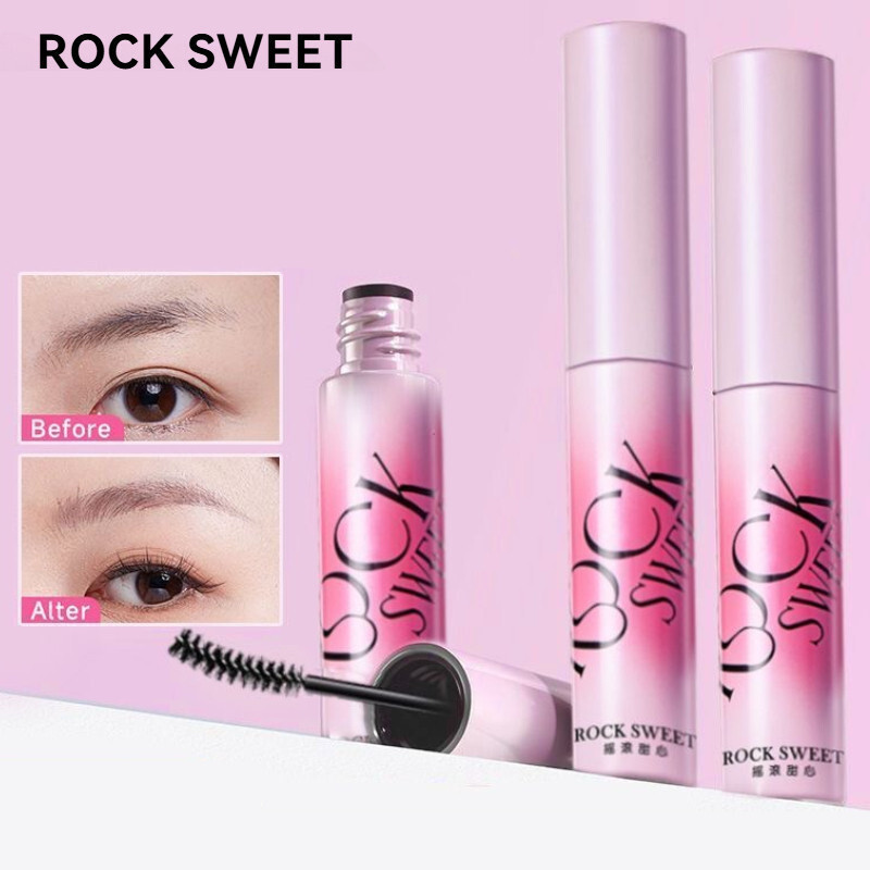 天优✨ROCK SWEET กํามะหยี่สีรักษาคิ้วครีมติดทนนานป่าคิ้วรักษาง่ายต่อการสีโดยไม่ต้องรอยเปื้อนสามเณรคิ้วย