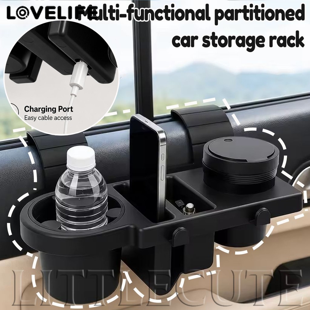 [AUTO&3C] ชั้นวางของอเนกประสงค์ในรถยนต์ | Headrest Mount Organizer | ที่วางเครื่องดื่ม โทรศัพท์ & ขนม | พลาสติก ABS อุณหภูมิสูง | สําหรับเก็บของ ภายในรถยนต์ เรียบร้อย /ราคาดี