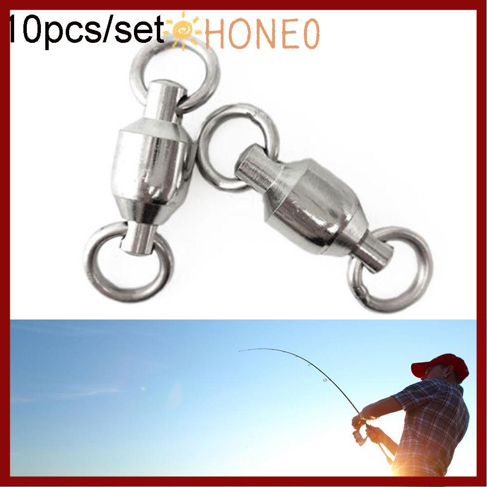 HONE 10PCS Heavy Duty Ball ความแข็งแรงสูง ขนาด 0# ถึง 10# แหวนแข็งคุณภาพสูง