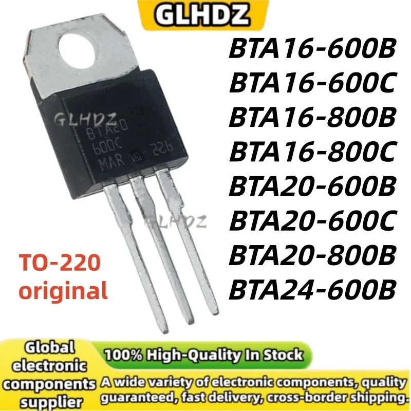 ใหม่ 5pcs BTA16-600B BTA16-600C BTA16-800B BTA16-800C BTA20-600B BTA20-600C BTA20-800B BTA24-600B TO
