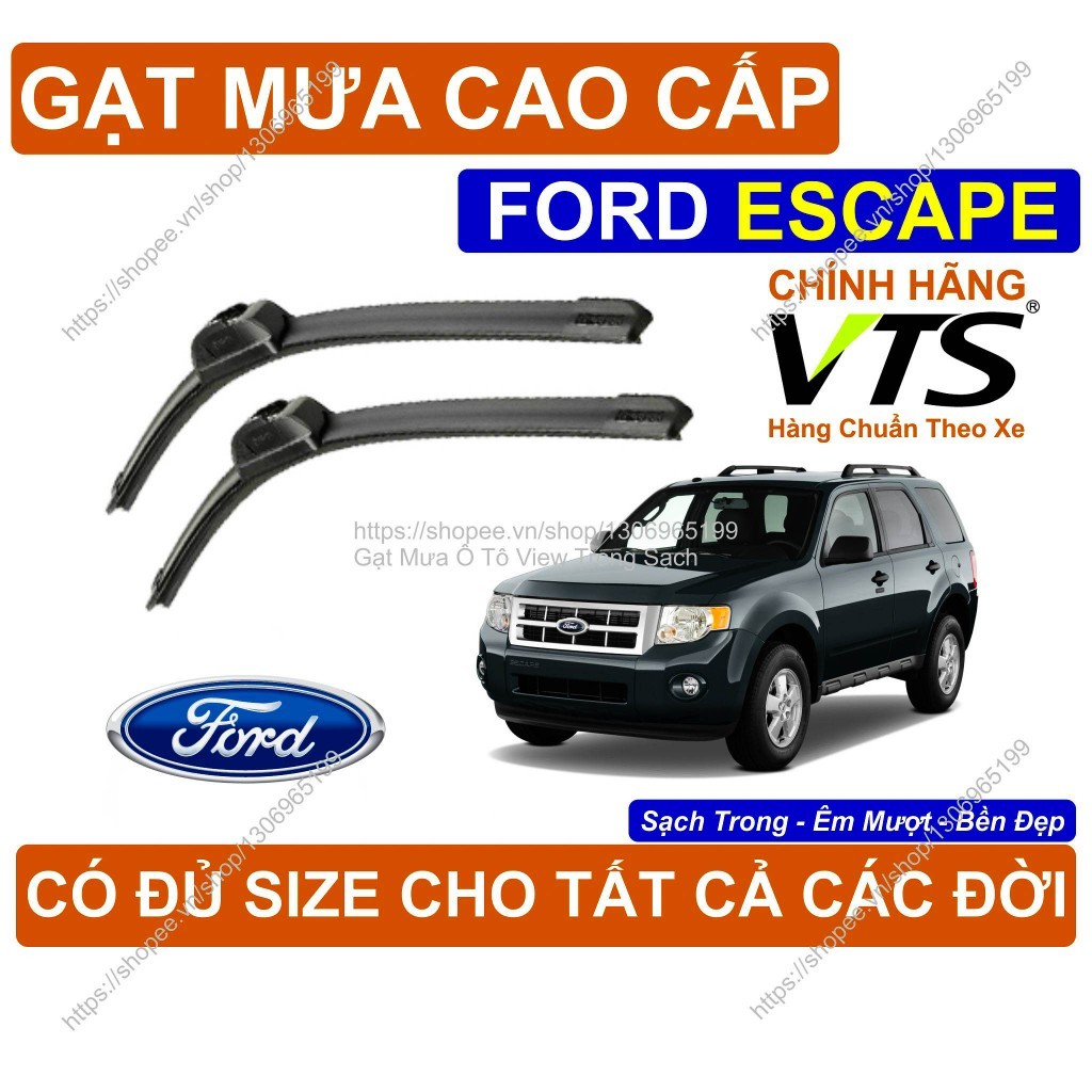 ที่ปัดน้ําฝน Ford Escape Premium, ที่ปัดน้ําฝนกระจกหน้ารถ Ford Escape คู่, มีจําหน่ายในขนาดสําหรับรุ