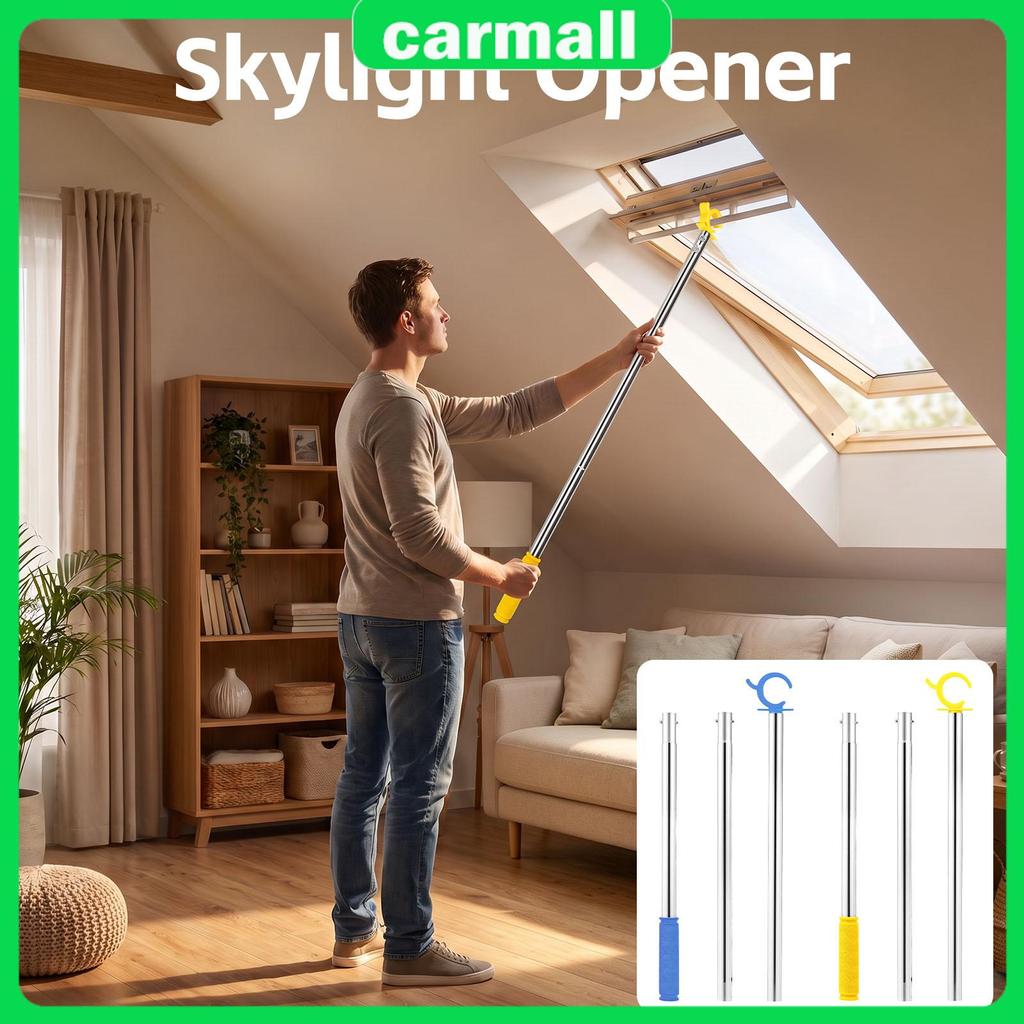 สแตนเลส Skylight Opener Rod พร้อมตะขอ 117 ซม.หน้าต่างหลังคา Opener สําหรับ Skylight SHOPSBC3453