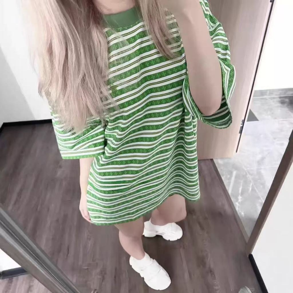 Live Home Dahong 26 Spring Summer Cross Flower Short Sleeve Fashion Printing Forign Trade Couple Sho